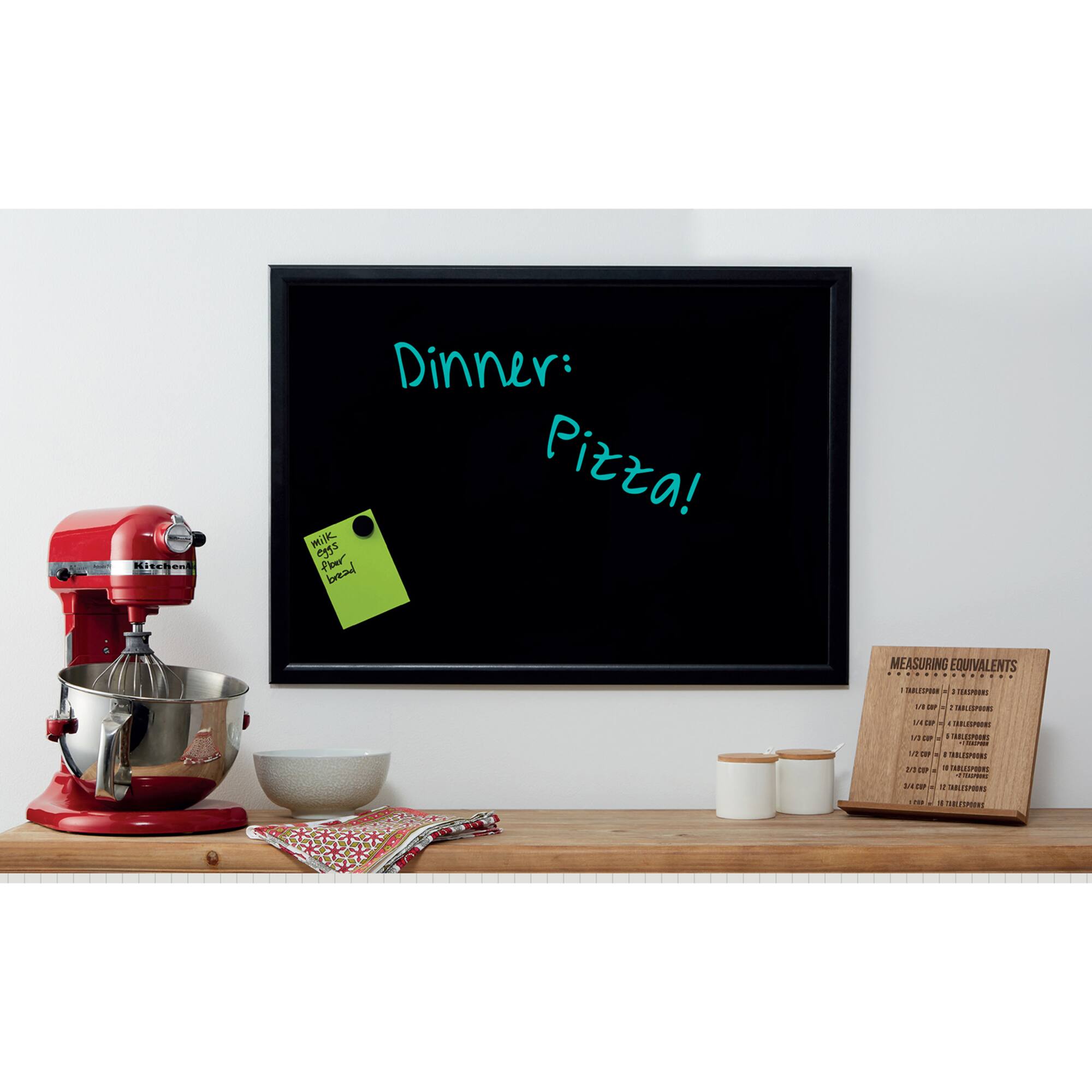 23" x 32" Black Framed Magnetic Wet Erase Board by B2C®